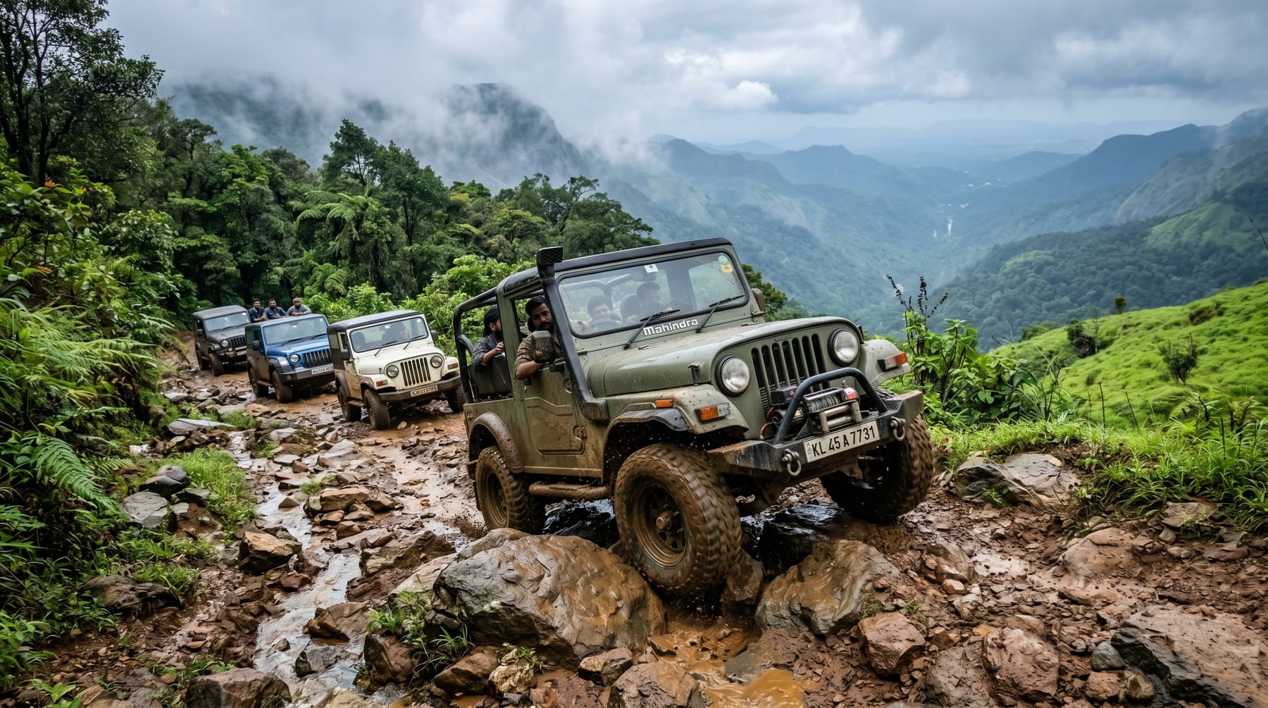 Off-Road Jeep Safari, Kerala